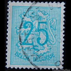 Belgique 01368 lion debout 25c de 1966