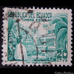 Equateur 00554 cloche d'école 20c de 1952