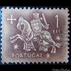 Portugal 00779 chevalier à cheval 1$ de 1953