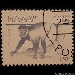 Bénin 00879 Colobe Guéréza 150f de 1999