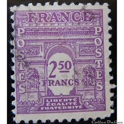 00626 Arc de Triomphe de Paris 2F50 violet