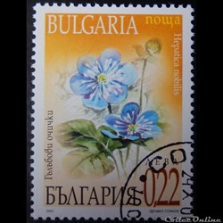 Bulgarie 03892 fleurs anémone hépatique 0.22Lev de 2000