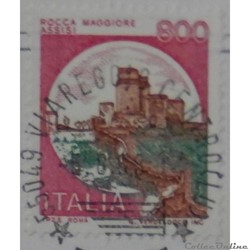 Italie 01454 château de Rocca Maggiore à Assisi 800 lires de 1980
