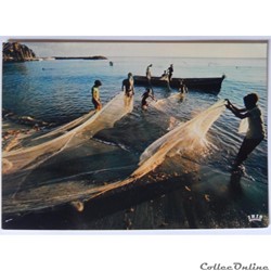 CP des antilles Françaises, scène de pêche