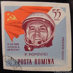 Roumanie PA0204 Pavel Popovici 55 bani de 1964