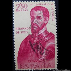 Espagne 00984 Hernando de Soto 2.50Ptas de 1960