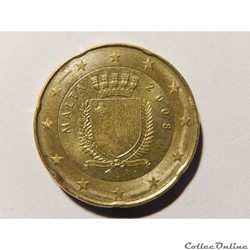Malte, 20 centimes d'euro 2008