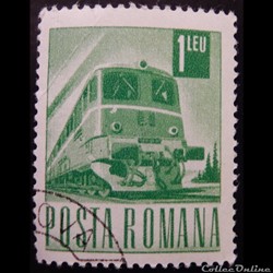 Roumanie 02353 Train diesel et électrique 1 Lei de 1968