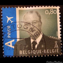 Belgique 03597 roi Albert II 0.80€ de 2007