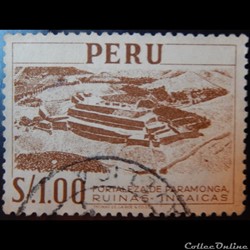 Pérou 00434 forteresse Inca de Paramonga 1.00S de 1952