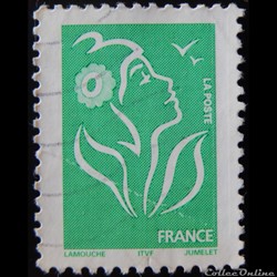 03733 La Marianne de Lamouche vert sans valeur de 2005