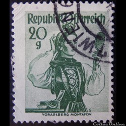 Autriche 00884 costume traditionnel de Montafon, Vorarlberg 20g de 1958