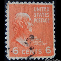 Etats Unis 00376 John Quincy Adams 6c de 1938