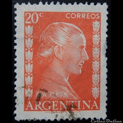 Argentine 00520 Eva Peron 20c de 1952