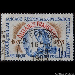 02257 Alliance française 1883-1983 1F80