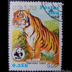 Laos 00521 Tigre 0.25k de 1984