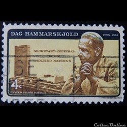 Etats Unis 00736 Dag Hammarskjold 4c de 1962