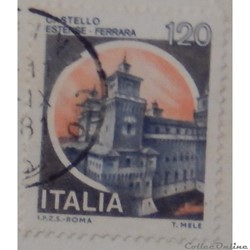 Italie 01441 château d'Estense à Ferrara 120 lires de 1980
