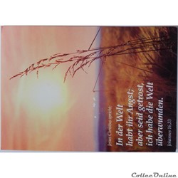 CP Citation biblique en Allemand, paysage