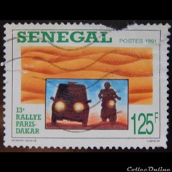 Sénégal 00890 13ème rallye Paris-Dakar 125F de 1991