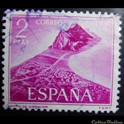 Espagne 01594 rocher de Gibraltar 2Ptas de 1969