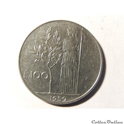 Italie, 100 lires 1959