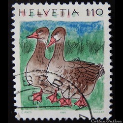 Suisse 01491 Oies 110cts de 1995