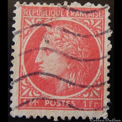 00676 Cérès de Mazelin première série 1F rose-rouge