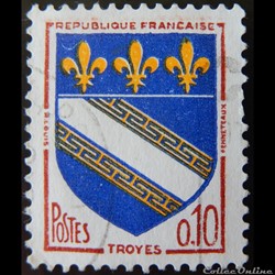 01353 Blason de Troyes 0.10F