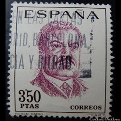 Espagne 01491 Ruben Dario 3.50Ptas de 1967