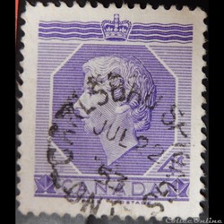 Canada 00265 reine Elisabeth II 4c de 1953