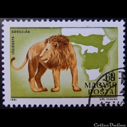 Hongrie PA0437 Lion 60f de 1981