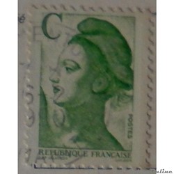 02615 République, type Liberté Timbre sans valeur faciale - Lettre C vert de 1990
