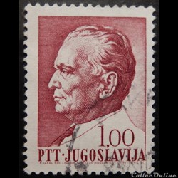 Yougoslavie 01109 président Josip Broz Tito 1.00 Din de 1967