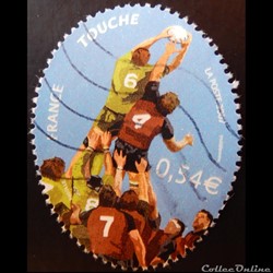 04066 Coupe du Monde de Rugby La touche 0.54€