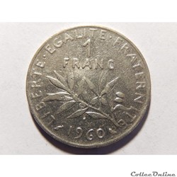 1 franc semeuse 1960