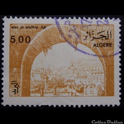 Algérie 00941 vue d'Alger en 1830 5.00d de 1989