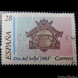 Espagne 02836 journée du timbre 28Ptas de 1993