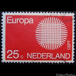 Pays-Bas 00914 soleil Europa cept 25c de 1970