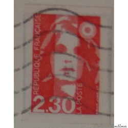 AA00001 Marianne de Briat rouge 2.30F de 1990