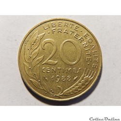 20 centimes Marianne 1988