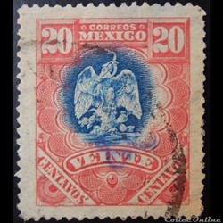 Mexique 00186 armoiries 20c de 1899
