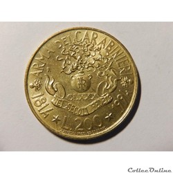 Italie, 200 lires 1994 Arma dei Carabinieri