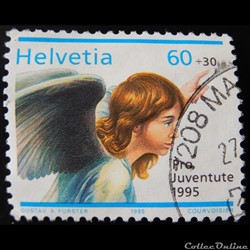 Suisse 01494 l'annonciation 60+30cts de 1995
