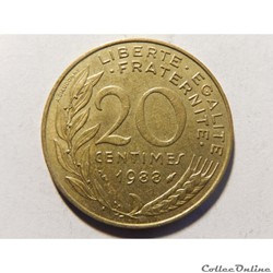 20 centimes Marianne 1988