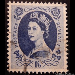 Royaume-Uni 00301 reine Elisabeth II 1.6S de 1955