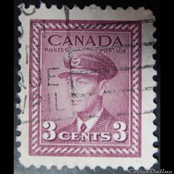 Canada 00208 roi George VI 3c de 1943