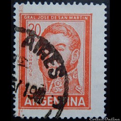 Argentine 00781 général José Francisco de San Martin 20p de 1967