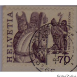 Suisse 01039 procession historique, Mendrisio 70cts de 1977
