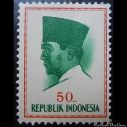 Indonésie 00368 président Sukarno 50sen de 1964